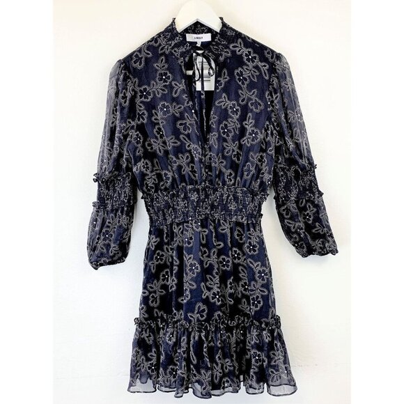 NWT Likely Rowe Floral Tie Neck Dress Size 4 - Picture 2 of 11